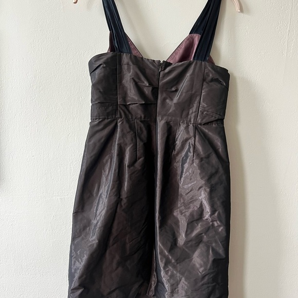 Banana Republic Gray Pleated Sheath Mini Dress | Size 12P - Picture 2 of 8